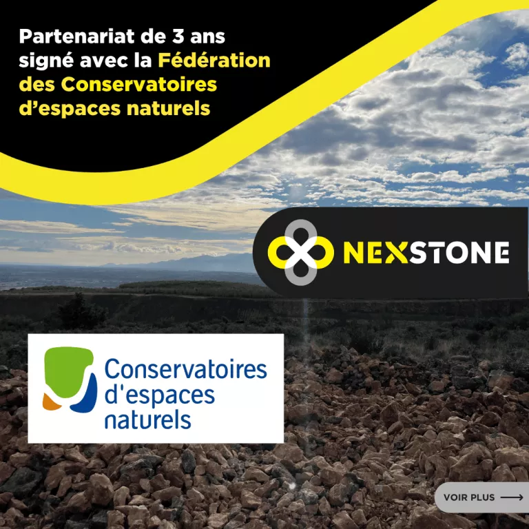 Partenariat Nexstone avec la Fédération des Conservatoires d’espaces naturels pour la préservation des sites de carrières