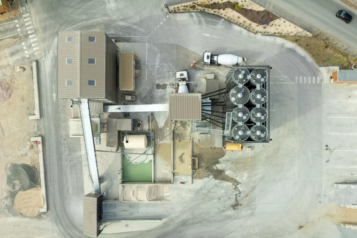 Production de béton sur le site de Cuxac d'Aude